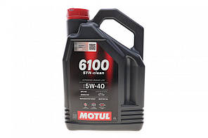 Motul 6100 SYN-CLEAN SAE 5W40 4л (854350/113115) Олива моторна Technosynthese для автомобілів