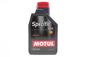 Motul SPECIFIC 2010 SAE 0W20 1л (867611/112767) Олива моторна 100% синтетична для автомобілів