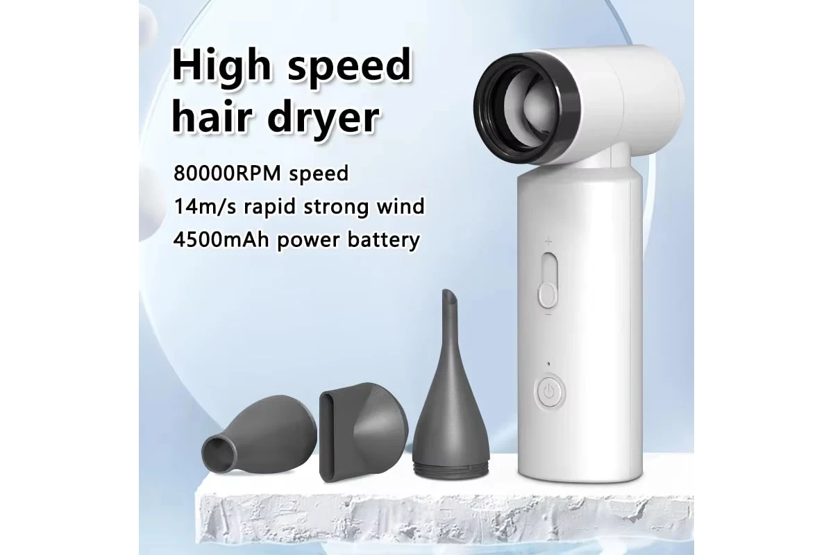 Фен для подорожей, фен для укладання. Акумуляторний смарт фен 4500mAh 55 W із зарядкою від USB Лучшая цена