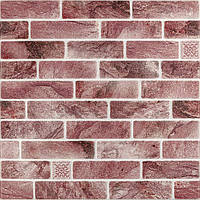 Панель стінова 680х680х4мм Клінкер рожева глина SW-00002005