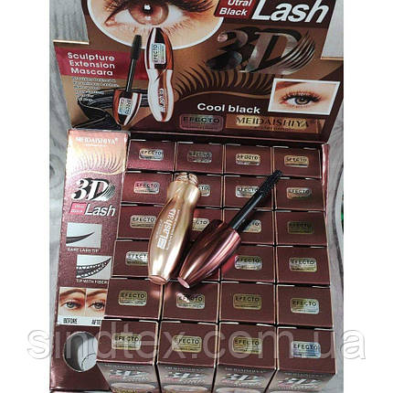 Туш для вій із силіконовою щіточкою Meidaishiya 3D, фото 2