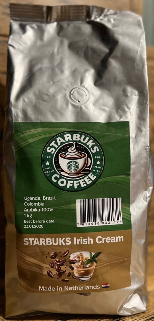 Кофе в зернах Starbucks IRISH CREAM 900г, 100% Arabica светлой обжарки ...