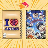 Блокнот на пружині в клітинку 48 арк. Blue Exorcist / Блакитний Екзорцист