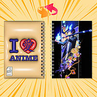 Блокнот на пружині в клітинку 48 арк. Blue Exorcist / Блакитний Екзорцист 002