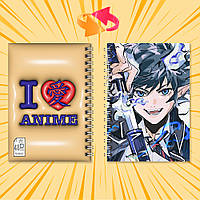 Блокнот на пружині в клітинку 48 арк. Blue Exorcist / Блакитний Екзорцист 003