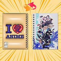 Блокнот на пружині в клітинку 48 арк. Blue Exorcist / Блакитний Екзорцист 004