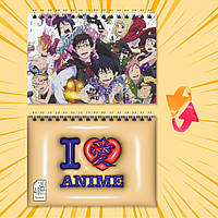 Блокнот на пружині в клітинку 48 арк. Blue Exorcist / Блакитний Екзорцист 005