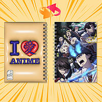 Блокнот на пружині в клітинку 48 арк. Blue Exorcist / Блакитний Екзорцист 008