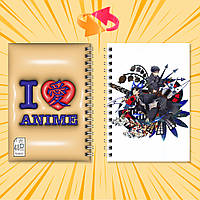 Блокнот на пружині в клітинку 48 арк. Blue Exorcist / Блакитний Екзорцист 011