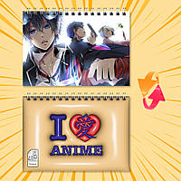 Блокнот на пружині в клітинку 48 арк. Blue Exorcist / Блакитний Екзорцист 012