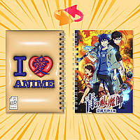 Блокнот на пружині в клітинку 48 арк. Blue Exorcist / Блакитний Екзорцист 013