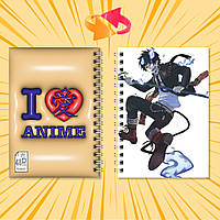 Блокнот на пружині в клітинку 48 арк. Blue Exorcist / Блакитний Екзорцист 014