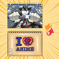 Блокнот на пружині в клітинку 48 арк. Blue Exorcist / Блакитний Екзорцист 016