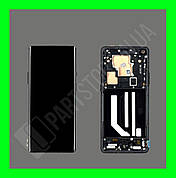 Дисплей Oneplus 8 Pro із сенсором і рамкою, чорний (AMOLED, оригінальні комплектуючі)