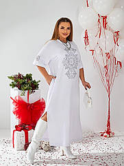 Плаття жіноче довге зі стразами 0176 Розміри 46 -66