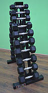 Гантельний ряд прогумований 1-10 кг, фото 2