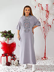 Плаття жіноче довге зі стразами 0176 Розміри 46 -66