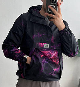 Анорак куртка чоловічий чорний весна-осінь з капюшоном Dakota