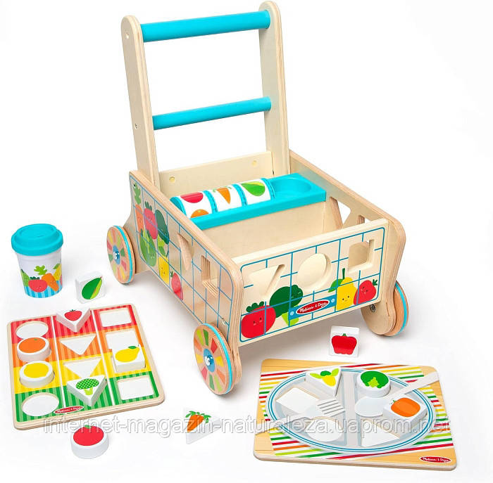 Дерев'яний продуктовий візок Melissa&Doug
