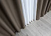 Комплект (2шт. 1,5х2,7м.) штор на люверсах із тканини блекаут "Midnight". Колір какао. Код 1673ш 37-0221, фото 9