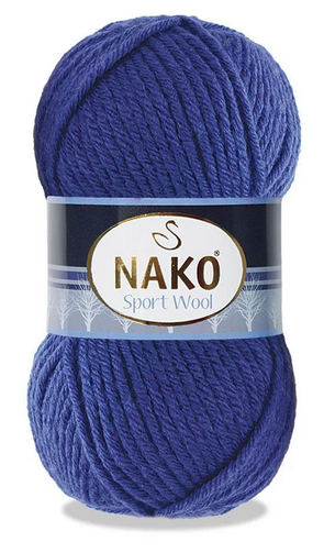 Пряжа Sport Wool-10472 синій, фото 1