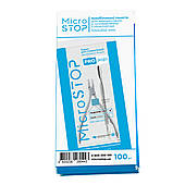 Крафт пакети для стерилізації прозорі 100x200mm (білі + плівка), 1уп./100шт.