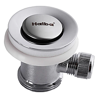 Важільний донний клапан для умивальника Haiba POP-UP з переливом (Кавти хром) 1 1/4" (AC0019)