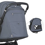 Прогулянковий візок дитячий EL CAMINO BEYA ME 1127-S Midnight Gray Сірий, фото 5