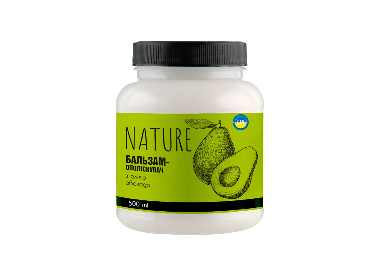 Бальзам-ополіскувач з олією авокадо NATURE, 500 мл, фото 1