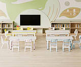 Регульований столик з мольбертом Terrio та 6 стільці ( Кавовий), фото 3