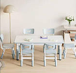 Регульований столик з мольбертом Terrio та 6 стільці ( Кавовий), фото 4