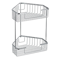 Кутова полиця у ванну 2-ярусна Zerix LR335-1 (LL1452)