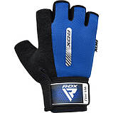 Рукавички для фітнесу RDX W1 HALF BLUE-L, фото 5