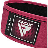 Пояс для важкої атлетики RDX RX1 Weight Lifting Belt PINK-S, фото 4
