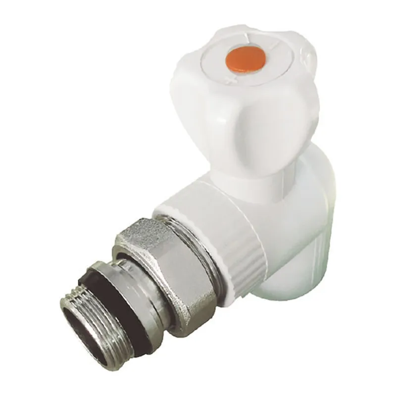 Кран радіаторний 25x3/4 кутовий з прокладкою "антипротечка" PPR Koer K0162.PRO (KP0208)