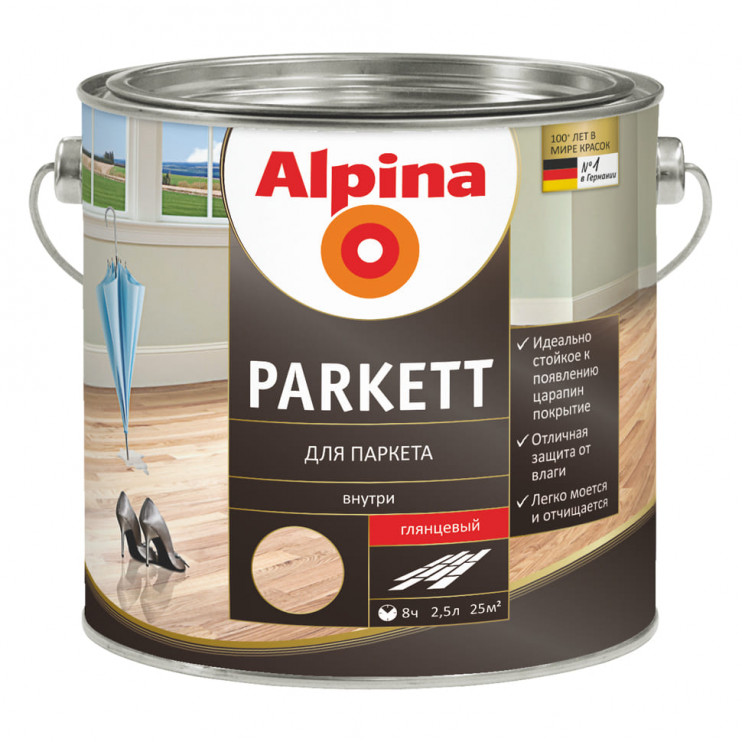 Лак інтер'єрний алкідний Alpina "Parkett"