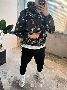 Анорак куртка чоловічий чорний весна-осінь з капюшоном Dakota