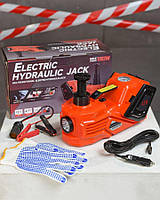 Набір 3в1 електродомкрат 12V (ZSY03-X) 3.5t + компресор + ліхтар 180w ВТ3728