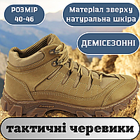 Черевики військові демісезонні койот, тактичне чоловіче взуття, для служби, туризму, полювання EKO