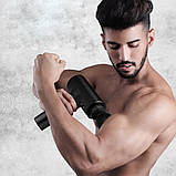 Портативний ручний масажер для тіла + 4 насадки, від USB, KH-320 / М'язовий масажер для спини, попереку шиї, фото 4