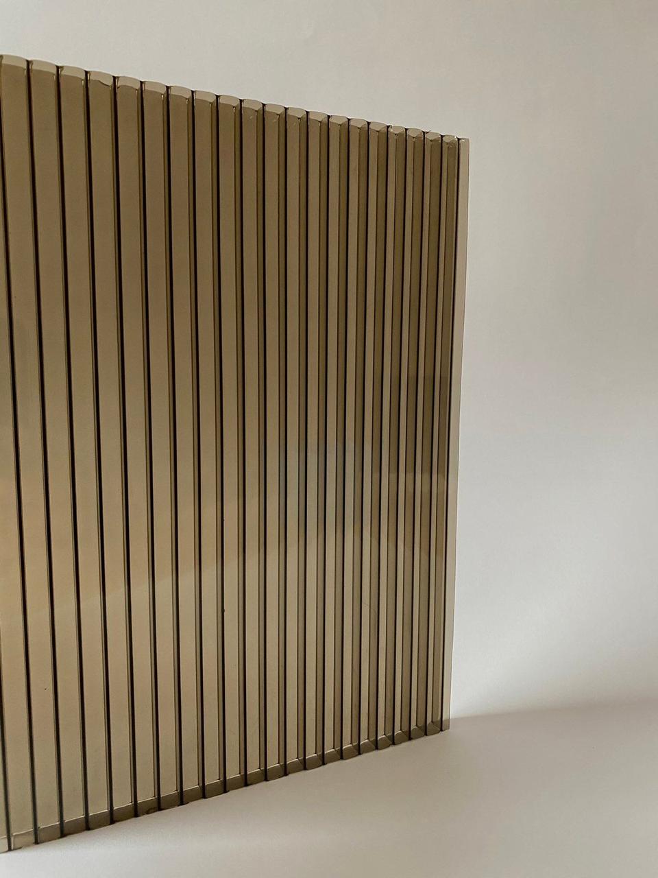 Стільниковий полікарбонат PREMIUM бронзовий, фото 1