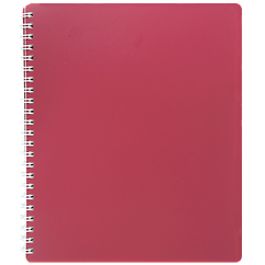Блокнот зошит для нотаток CLASSIC, B5, 80 арк., клітинка, пластикова обкладинка BM.2419 Червоний