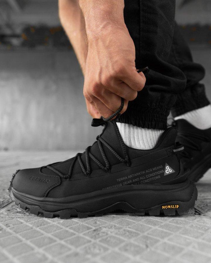 Чоловічі термо кросівки Nonslip black НП4978, фото 1