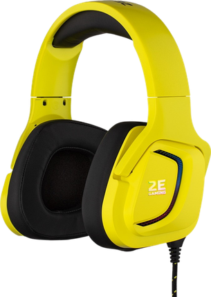 Гарнітура 2E Gaming HG340 RGB Yellow (2E-HG340YW-7.1), фото 1