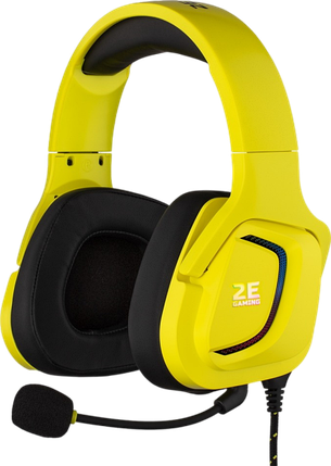 Гарнітура 2E Gaming HG340 RGB Yellow (2E-HG340YW), фото 1
