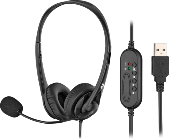 Гарнітура 2E CH11 On-Ear USB Black (2E-CH11SU)