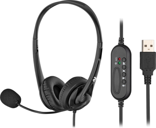 Гарнітура 2E CH11 On-Ear USB Black (2E-CH11SU), фото 1