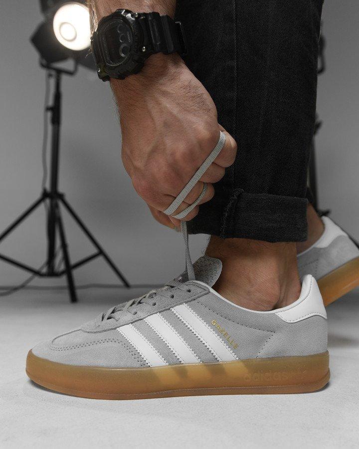 Чоловічі кросівки adidas gazelle grey НП4914, фото 1