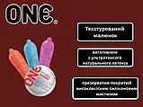 Презервативи One Tattoo Touch синій 5 шт у кейсі, фото 5