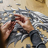 Фігурний дерев'яний пазл Гра Престолів Лютововк Примара L, фото 6